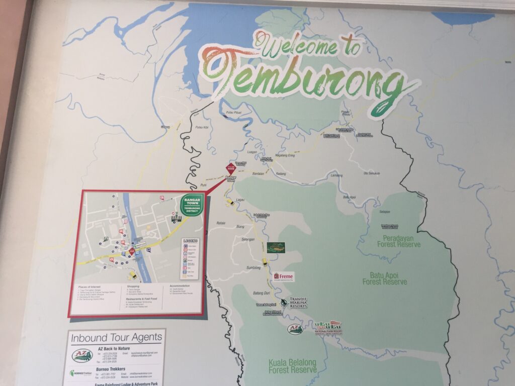 Brunei Ulu Temburong map