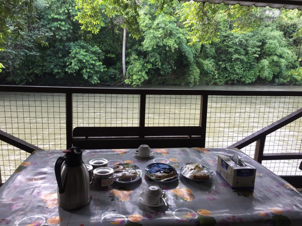 Brunei Ulu Temburong riverside lunch