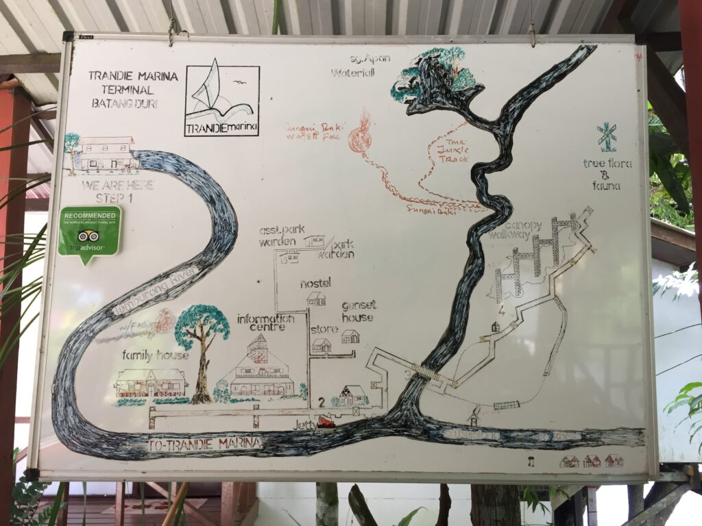 Brunei Ulu Temburong tour map