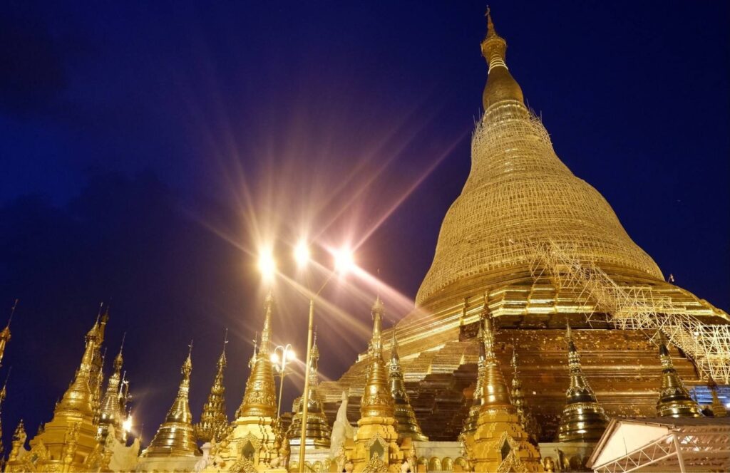 Myanmar Shwedagon Temple Night